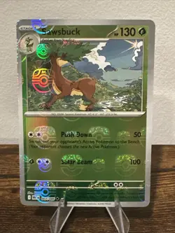 Pokemon Sawsbuck Master Ball Pattern 007/086 Sv: White Flare Holo - Image 1