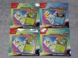 (4×) Pokemon TCG Prismatic Evolutions Tech Sticker Collection Leafeon/Glaceon - Image 2