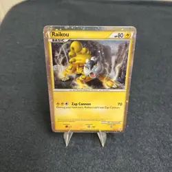 Raikou Pokemon Black Star Promo HGSS19 HOLO - Image 2