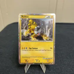 Raikou Pokemon Black Star Promo HGSS19 HOLO - Image 3