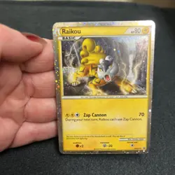 Raikou Pokemon Black Star Promo HGSS19 HOLO - Image 4