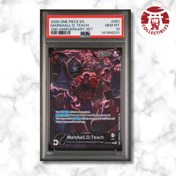 One Piece English - Marshall D. Teach 2nd Anniversary Set OP09-081 - PSA 10 - Image 1