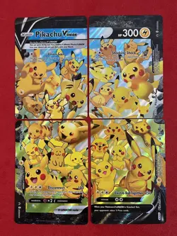 Pikachu V-Union [Set of 4] SWSH: Sword & Shield Promo Cards Holo - Image 1