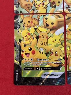 Pikachu V-Union [Set of 4] SWSH: Sword & Shield Promo Cards Holo - Image 4