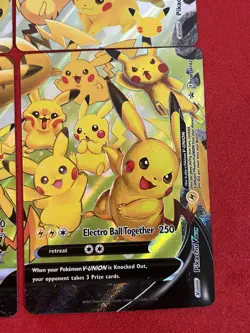 Pikachu V-Union [Set of 4] SWSH: Sword & Shield Promo Cards Holo - Image 5