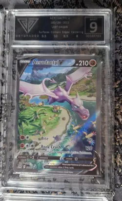 Pokemon Aerodactyl Alt Art 180/196 Graded 9 PSA BECKETT GETGRADED ACE - Image 1