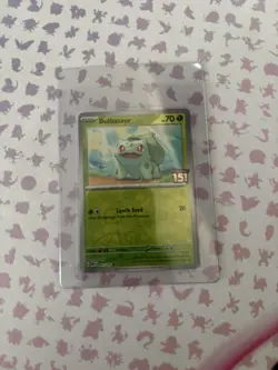 [Pokemon 151] Stamped Bulbasaur 001 Scarlet & Violet Promo Best Buy ungraded - Image 1
