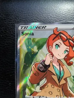 Pokemon TCG Sword & Shield Rebel Clash Sonia Trainer 192/192 Ultra Rare 💎💎💎 - Image 5