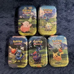 LOT OF 5 SEALED ✅ Pokemon TCG Ascended Heroes MINI TINS Brand New Art Set - Image 3