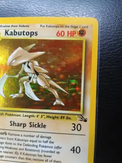 Pokemon TCG Fossil Kabutops 9/62 Holo Rare 💎💎💎 - Image 2
