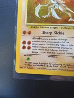 Pokemon TCG Fossil Kabutops 9/62 Holo Rare 💎💎💎 - Image 4