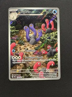 Pokemon TCG Wugtrio 224/091 Sv: Paldean Fates Illustration Rare Near Mint - Image 1
