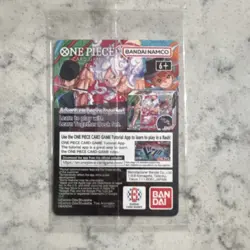 Bandai Namco One Piece CCG Monkey.D.Luffy US Voyage Promo Full Art Holo Card - Image 2