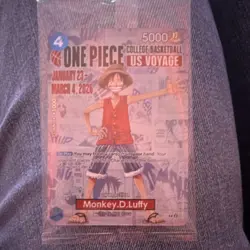 Bandai Namco Monkey.D.Luffy P-055 One Piece CCG Promotion Character Card English - Image 1