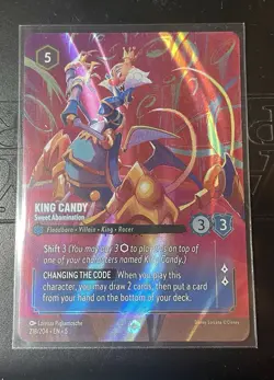 Disney Lorcana King Candy Sweet Abomination 218/204 Enchanted Shimmering Skies - Image 1