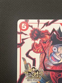 Monkey D. Luffy 3rd Anniversary Tournament Promo Card ST01-012 Alt art - Image 2