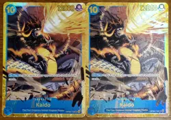 Kaido OP05-118 Secret Rare SEC ONE PIECE TCG Card Reprint PRB01 2X Set - Image 1