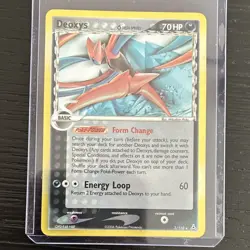 Pokemon TCG Deoxys 3/110 Holon Phantoms Reverse Holo Rare Delta Species Card - Image 1