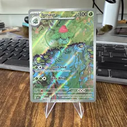 Pokemon TCG Ivysaur Scarlet Violet-151 Holo Card 167/165 IR English - Image 1