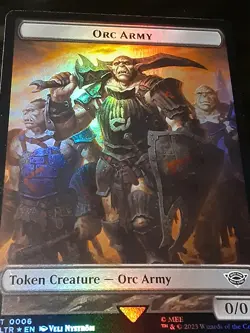 Orc Army Food Token FOIL (Alt Food #3), Lord of the R, NM , MTG , FREE SHIPPING - Image 1