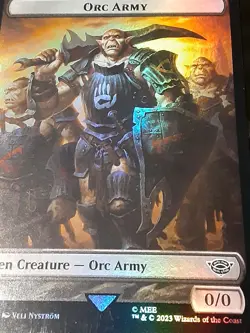 Orc Army Food Token FOIL (Alt Food #3), Lord of the R, NM , MTG , FREE SHIPPING - Image 2