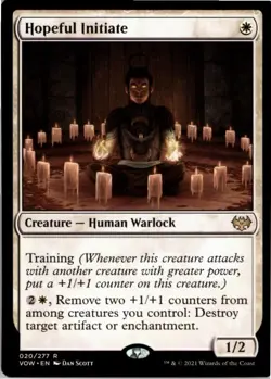 Hopeful Initiate R Innistrad: Crimson Vow 20 NM MTG x1 - Image 1