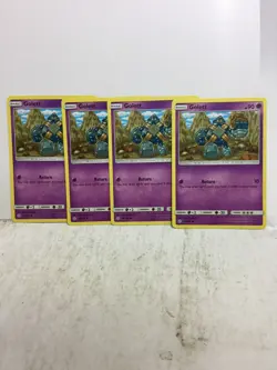 LOT OF 4X GOLETT 89/236 COMMON POKEMON NM/M FRESH FROM PACK - Image 1