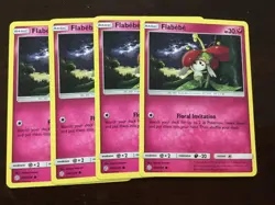 Pokemon Cards 4x Flaxbebe 149/236 Playset Cosmic Eclipse NM/M - Image 1