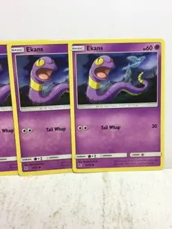 LOT OF 4X EKANS 26/68 COMMON POKEMON NM/M FRESH FROM PACK - Image 3