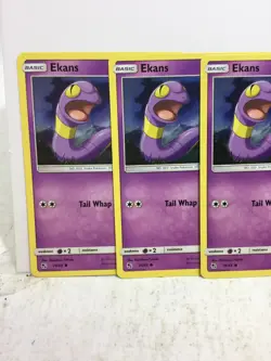 LOT OF 4X EKANS 26/68 COMMON POKEMON NM/M FRESH FROM PACK - Image 4