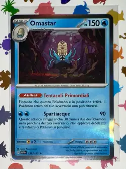 POKEMON OMASTAR HOLO FOIL 139/165 SET 151 ITALIANO MINT NUOVO! - Image 1