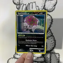 Pokemon Card - Spiritomb 32/99 Crosshatch Holo Platinum Arceus League Promo - LP - Image 1