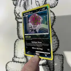 Pokemon Card - Spiritomb 32/99 Crosshatch Holo Platinum Arceus League Promo - LP - Image 4