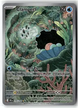 Clamperl ⭐ 195/182 Holo Illustration Rare Destined Rivals 2025 Pokemon NM - Image 1
