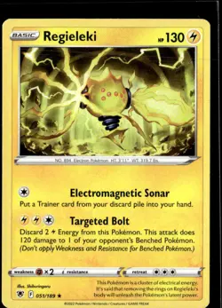 Pokemon Regieleki 051/189 Astral Radiance Non Holo Rare 3 Card Lot - Image 1