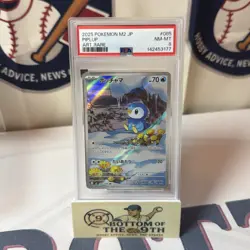 2025 Pokemon Mega Dreams Japanese Piplup Full Art Rare 085/080 PSA 9 Mint - Image 1