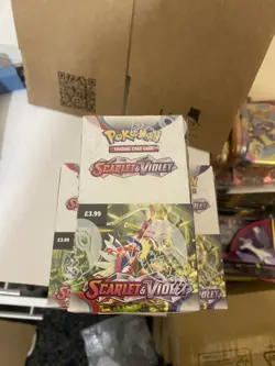 Sealed Pokemon Scarlet And Violet Half Booster Box - Image 1