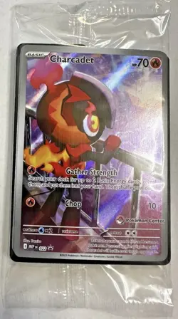 Pokemon Center Stamped Phantasmal Flames Charcadet ETB Promo 022 Sealed - Image 1