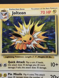 Pokemon TCG Jolteon Jungle 4/64 Holo Unlimited (No Symbol Misprint) - Image 3