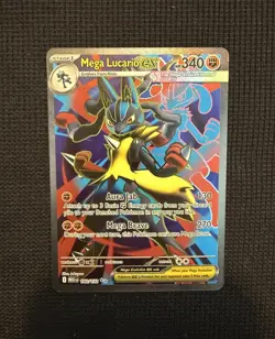 Mega Lucario EX 160/132 MEGA EVOLUTION (NEAR MINT) Pokemon - Ready To Ship - Image 1
