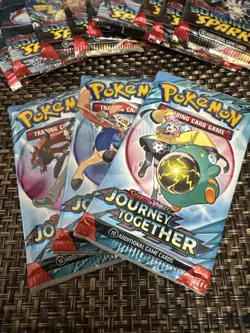 Pokemon Surging Sparks/Journey Together 12 Pack Lot - Image 2