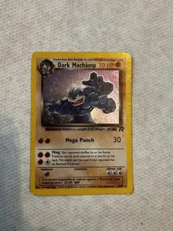 Pokemon Dark Machamp 10/82 Team Rocket Holo Rare Unlimited 70 HP English - Image 2