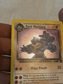 Pokemon Dark Machamp 10/82 Team Rocket Holo Rare Unlimited 70 HP English - Image 3