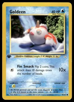 Pokemon Tcg Goldeen [1st Edition] #45 Pokemon Neo Revelation LP - Image 1