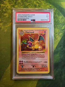 1999 Pokemon Base Set SHADOWLESS CHARIZARD #4 Holo | Pokemon | PSA EX GRADE 5 - Image 1
