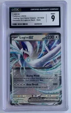 Lugia ex 017/034 TCG Classic Holo – Pokemon 2023 CGC 9 Mint - Image 1