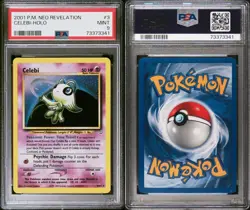 2001 Pokemon Celebi Neo Revelation Holo PSA 9 MINT - Image 2