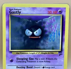 Gastly 75/130 – Base Set 2 (Common) - LP - WOTC 2000 Pokemon TCG - Image 2