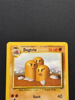 Pokemon TCG Dugtrio 19/102 Base Set Rare Near Mint 1999 WoTC - Image 3