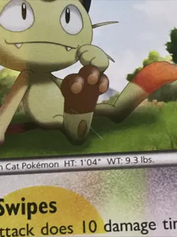 2011 Pokemon Meowth 102/101 Noble Victories Holo TCG MP - Image 2